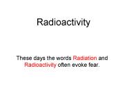 Radioactivity