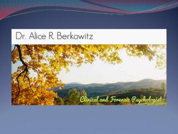 Beverly Hills Psychologist - www.draliceberkowitz.com