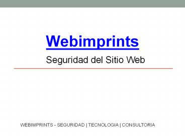 Seguridad del Sitio Web