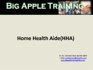 Home Health Aide(HHA)