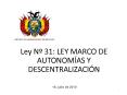 Ley Marco de Autonom PowerPoint PPT Presentation