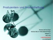 Produzenten- und Produkthaftung