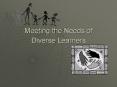 Meeting the Needs of Diverse Learners PowerPoint PPT Presentation