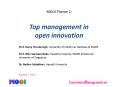 Top Management in open Innovation PowerPoint PPT Presentation