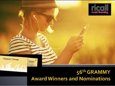 56th Grammy Award Winners and Nominations (1)