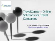 Online Solutions for Travel Companies