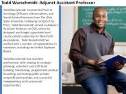 Todd Wurschmidt- Adjunct Assistant Professor