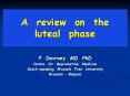 A review on the luteal phase PowerPoint PPT Presentation