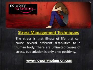 Effective Stress Management Techniques