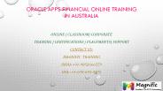 Oracle apps financial online training in Australia