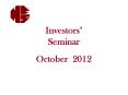 Investors PowerPoint PPT Presentation