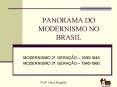 PANORAMA DO MODERNISMO NO BRASIL PowerPoint PPT Presentation