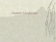 Dietary Guidelines