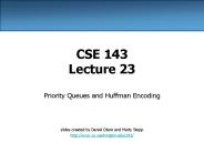 CSE 143 Lecture 23