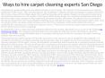 3Ways to hire carpet cleaning experts San Diego PowerPoint PPT Presentation