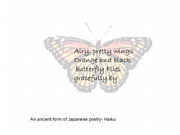 Airy, pretty wings