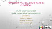 Oracle apps financial online training in Australia