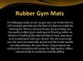 Gym Mats PowerPoint PPT Presentation