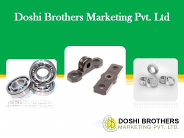 ball bearing suppliers in India