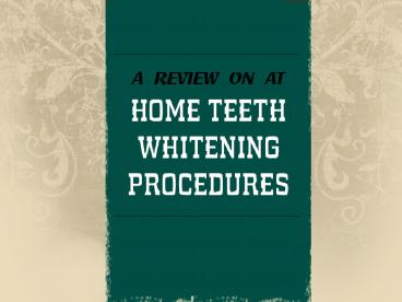 A Review on At-Home Tooth Whitening in Charlotte