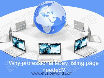 Why professional eBay listing page needed?