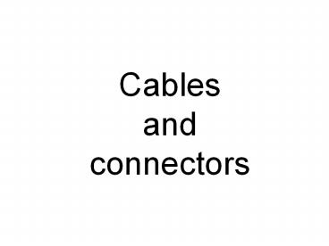 Coaxial Connectors (1)