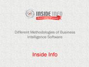 Different Methodologies of Business Intelligence Software