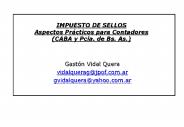 IMPUESTO DE SELLOS Aspectos Pr