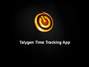 Online Time Tracking App