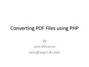 Converting PDF Files using PHP