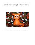 How to make a simple cat cake topper PowerPoint PPT Presentation