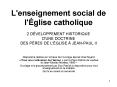 L'enseignement social de l' PowerPoint PPT Presentation