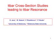 ttbar Cross-Section Studies leading to ttbar Resonance