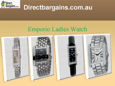 Choose From a Rich Collection Of Watches At Directbargains.com!