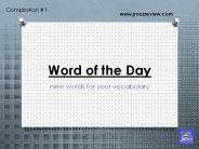 IELTS Vocabulary Word of the Day Compilation 1