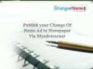 Publish Name Change Advertisement in Newspaper