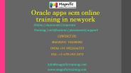 Oracle apps scm online training in newyork