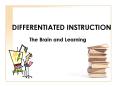 DIFFERENTIATED INSTRUCTION PowerPoint PPT Presentation