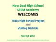 New Deal High School STEM Academy WELCOMES PowerPoint PPT Presentation