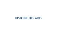 HISTOIRE DES ARTS