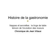 Histoire de la gastronomie