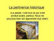 La pertinence historique