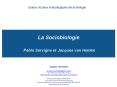 La Sociobiologie  Pablo Servigne et Jacques van Helden PowerPoint PPT Presentation