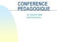CONFERENCE PEDAGOGIQUE PowerPoint PPT Presentation