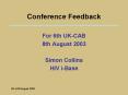 Conference Feedback PowerPoint PPT Presentation