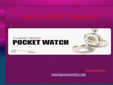 Watch Parts Online On Demand