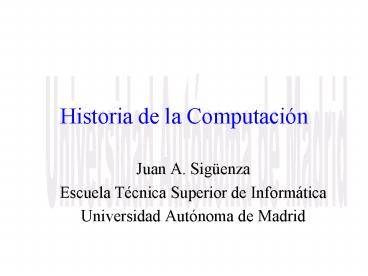 Historia de la Computaci