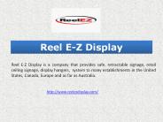 Reel E-Z Display - Retail Ceiling Signage System
