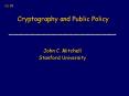 Cryptography and Public Policy PowerPoint PPT Presentation