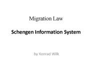 Migration Law Schengen Information System